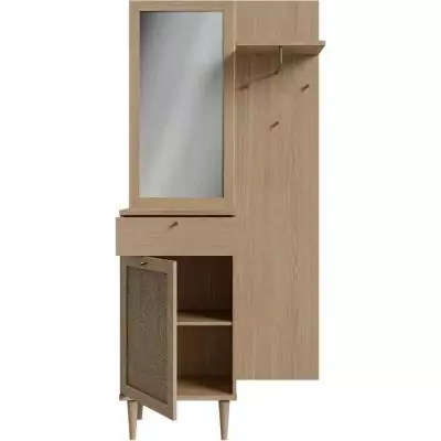 Vestiaire CALASETTA Chene - 1 porte - 1 tiroir - 90,4 x 41,4 x 198 cm