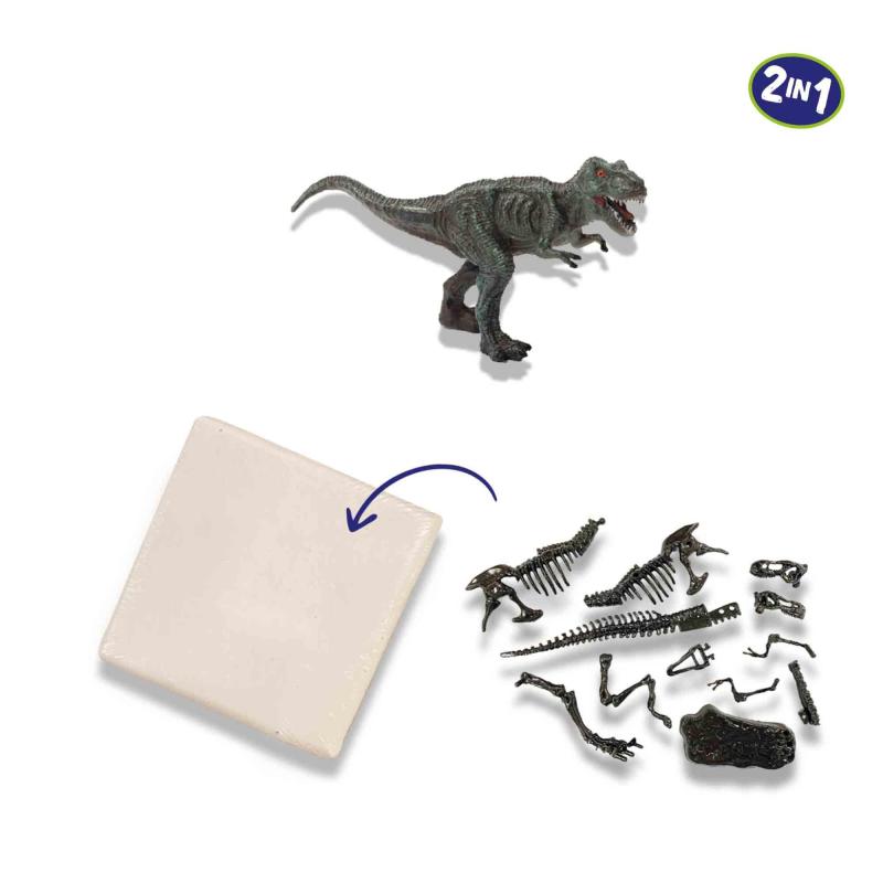 SES Creative Explore Recherche ton dinosaures et de squelettes 2 en 1 - T-rex