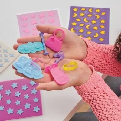 Recharges Play-Doh Barbie Joyaux et Gemmes - Pâte à Modeler