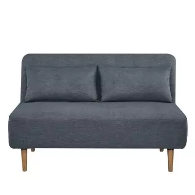 Banquette BZ 2 places bleu - Compact et confortable