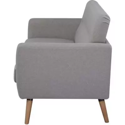 Canapé 3 places LILLY beige - Confort élégant!