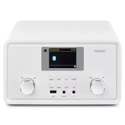 Radio Internet MEDION DAB Bluetooth 2x10W RMS Blanc