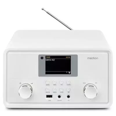 Radio Internet MEDION DAB Bluetooth 2x10W RMS Blanc