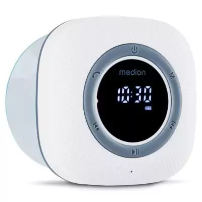 Radio de Douche Bluetooth IPX6 - MEDION, Blanc