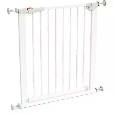 Barrière de sécurité ajustable pour bébé en blanc