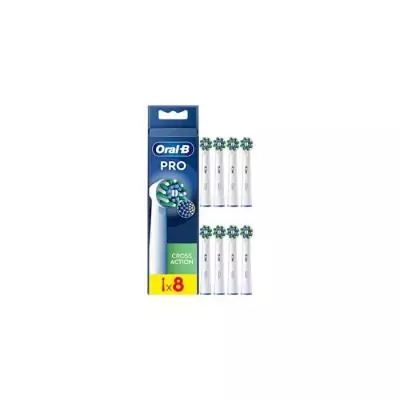 Brossettes Oral-B Cross Action X-filaments (FR) x8 Brossettes Oral-B Cross Action X-filaments (FR) x8