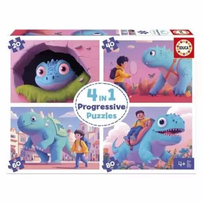 Amusez-vous avec les Dinos sympathiques - Puzzle 20 à 80 pièces Amusez-vous avec les Dinos sympathiques - Puzzle 20 à 80 pièces