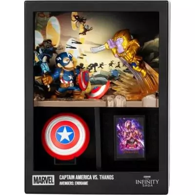 Figurine épique - Captain America vs Thanos - 18 cm