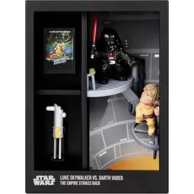 Figurine FANDROP x STAR WARS - Luke vs Dark Vador - Vitrine culte - 18 cm