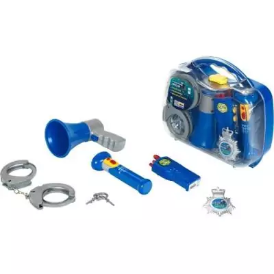 Mallette de policier avec lampe et accessoires - 3 ans + Mallette de policier avec lampe et accessoires - 3 ans +