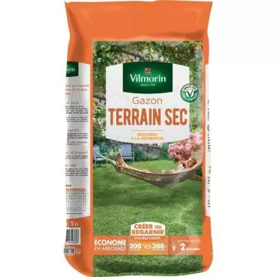 Gazon rustique pour terrain sec - 5 kg Gazon rustique pour terrain sec - 5 kg