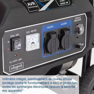 Groupe électrogène SCHEPPACH SG3200X - Puissant et fiable