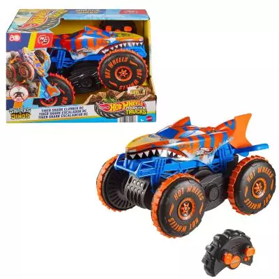 Hot Wheels Monster Trucks – Véhicule radiocommandé TIGER SHARK ESCALADEUR