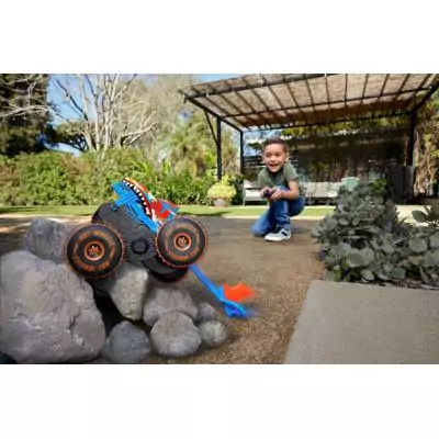 Hot Wheels Monster Trucks – Véhicule radiocommandé TIGER SHARK ESCALADEUR