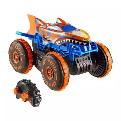 Hot Wheels Monster Trucks – Véhicule radiocommandé TIGER SHARK ESCALADEUR