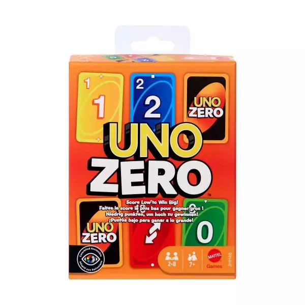 UNO Zéro - jeu de cartes - jeu de société famille - des 7 ans - 2 a 8 joueurs - Mattel Games - JHH48