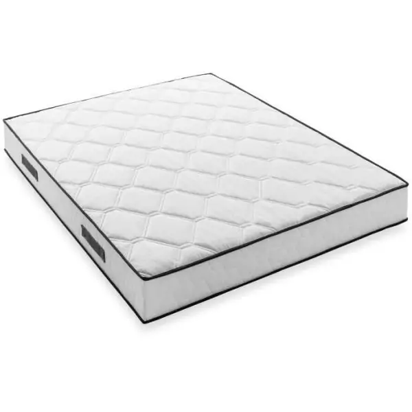 Matelas 140 x 200 cm - Hauteur 19 cm - 580 ressorts ensachés - 7 zones - Equilibré - réversible - fabriqué en Belgique - DEK