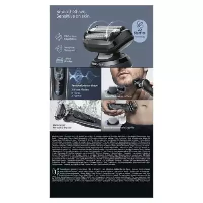 Rasoir électrique BRAUN Series 6 - Noir - Autonomie 60 min