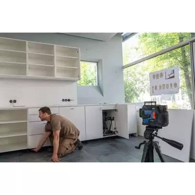 Niveau laser vert Bosch Pro GLL 12V-100-33 CG - Visibilité et précision Niveau laser vert Bosch Pro GLL 12V-100-33 CG - Visibilité et précision