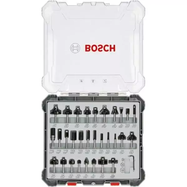Coffret de 30 fraises mixtes a Ø queue de 6 mm - BOSCH - 2607017474
