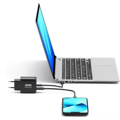 Alimentation PC haute performance 4-en-1 - Chargeur GaN 65W