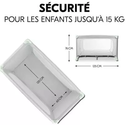 Lit de voyage pliant Hauck Dream N Play Plus Dusty Bleu