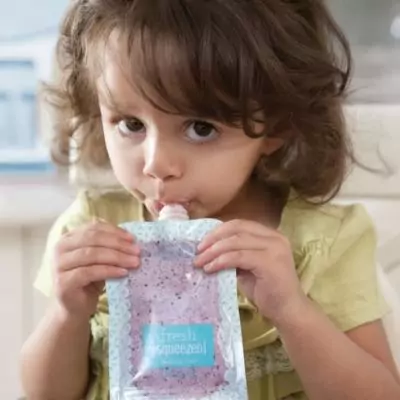 Gourdes réutilisables INFANTINO - Pack 25 - Sans BPA - Compatibles Squeeze Station