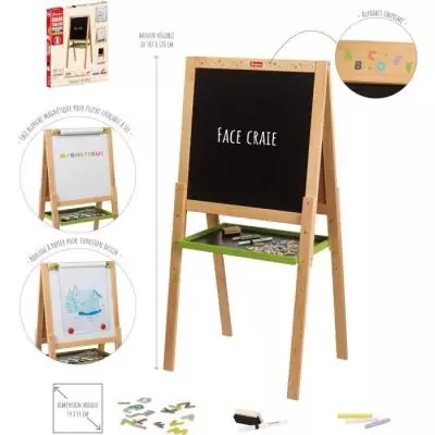 Tableau multifonctions en bois pour enfant - JEUJURA