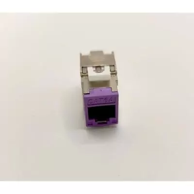 Pack de 8 noyaux keystone RJ45 Cat.6a - LINEAIRE - PRC624AK8 - 2 colorés