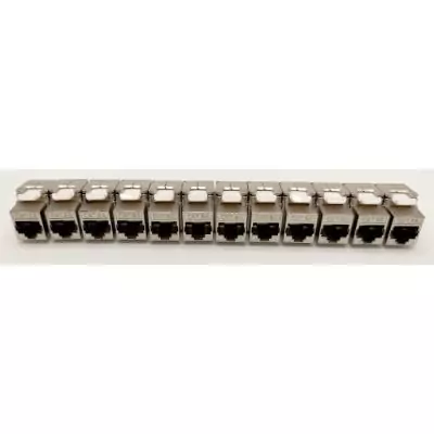 Pack de 12 noyaux keystone RJ45 Cat.6a LINEAIRE PR24AS12 - Court - Blindé
