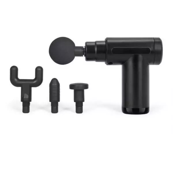 Pistolet de massage sans fil - LIVOO - DOS200 - 40 min - 4 tetes - 6 vitesses - Pochette de transport - Noir