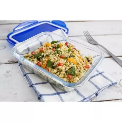 Ensemble de 5 Lunch Box Pyrex Cook & Go - Verre Rectangulaire 0,8 L