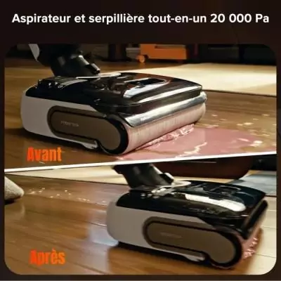 ROBOROCK F25 RT : Aspi Balai Laveur 20000 Pa - Lavage Chaud 90 °C