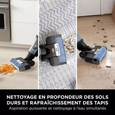Aspirateur laveur sans fil Shark HydroVac - Brosse rotative antimicrobienne