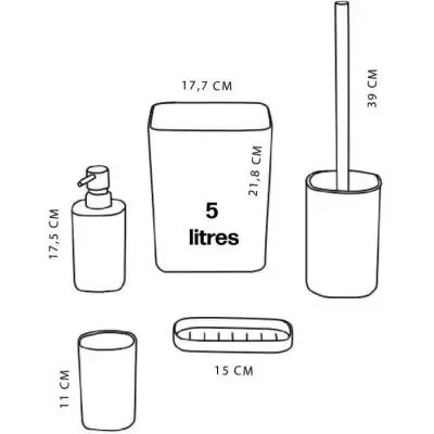 Ensemble Accessoires SDB - Organisation et style pour votre salle de bain