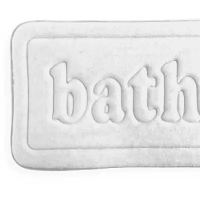 Tapis de bain mémoire de forme - TODAY - UTILITY - Blanc 40 x 60 cm Tapis de bain mémoire de forme - TODAY - UTILITY - Blanc 40 x 60 cm