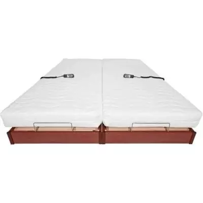 Ensemble relaxation matelas + sommiers électriques 2x90x200 - Ferme - TALCA