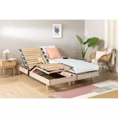 Ensemble relaxation matelas + sommiers électriques 2x70x190cm - Made in France