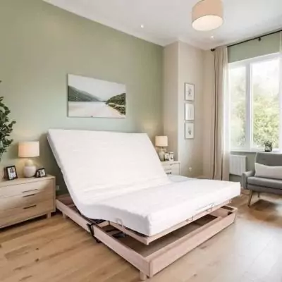 Ensemble relaxation matelas + sommier 140x190cm - Fabrication française