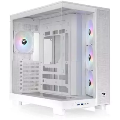 Boîtier PC sans alimentation - THERMALTAKE - View 380 XL TG ARGB Snow - Moyen tour - Format ATX - 4x120mm A-RGB inclus - Blanc