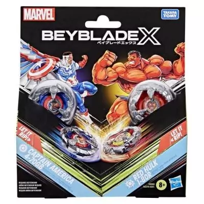 Pack Beyblade X: Captain America affronte Red Hulk!