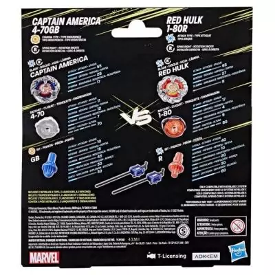 Pack Beyblade X: Captain America affronte Red Hulk!