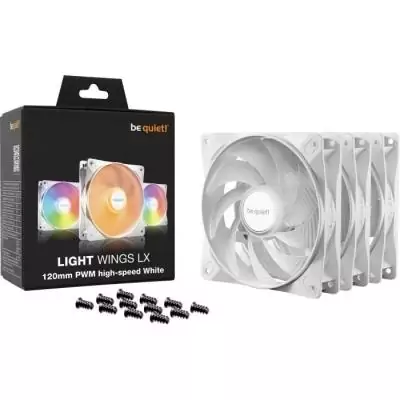 Ventilateur Boîtier BE QUIET! Light Wings LX BL125S - 120mm - PWM triple vitesse - Blanc Ventilateur Boîtier BE QUIET! Light Wings LX BL125S - 120mm - PWM triple vitesse - Blanc
