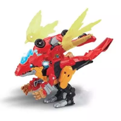 VTECH - DRAGOREX, LE MÉGA DRAGON 2 EN 1 : Figurine Robot Dinosaure Multicolore