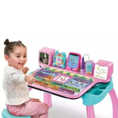Tableau interactif et musical VTECH Magibureau 6 en 1 Rose Tableau interactif et musical VTECH Magibureau 6 en 1 Rose