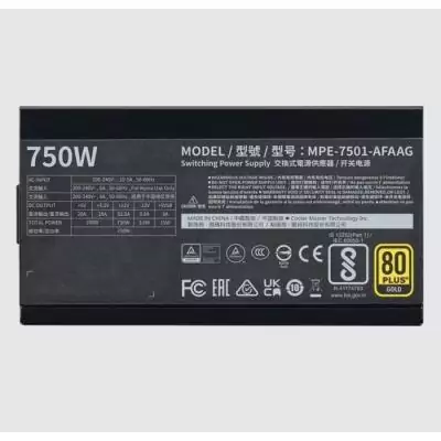 Alimentation PC COOLER MASTER MWE Gold 750W V2 - 750 W Alimentation PC COOLER MASTER MWE Gold 750W V2 - 750 W