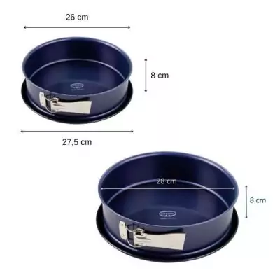 Ensemble de moules à charnière Dr. Oetker - Back Liebe - 26 et 28 cm