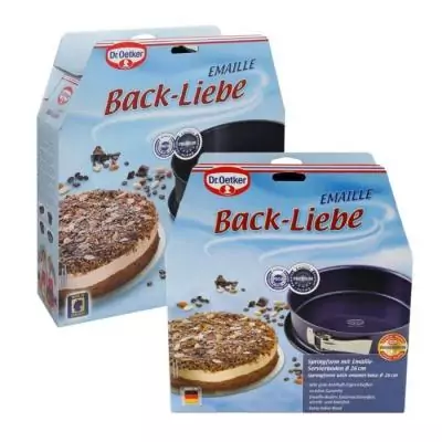 Ensemble de moules à charnière Dr. Oetker - Back Liebe - 26 et 28 cm