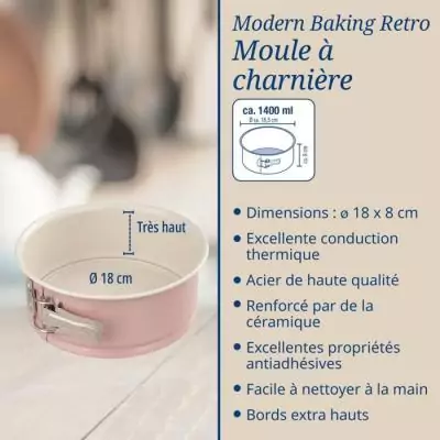Ensemble de 2 moules à manqué pour layer cake - DR OETKER - Rétro