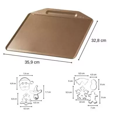 Plaque de cuisson au four ZENKER avec 7 emporte-pièces de Noël